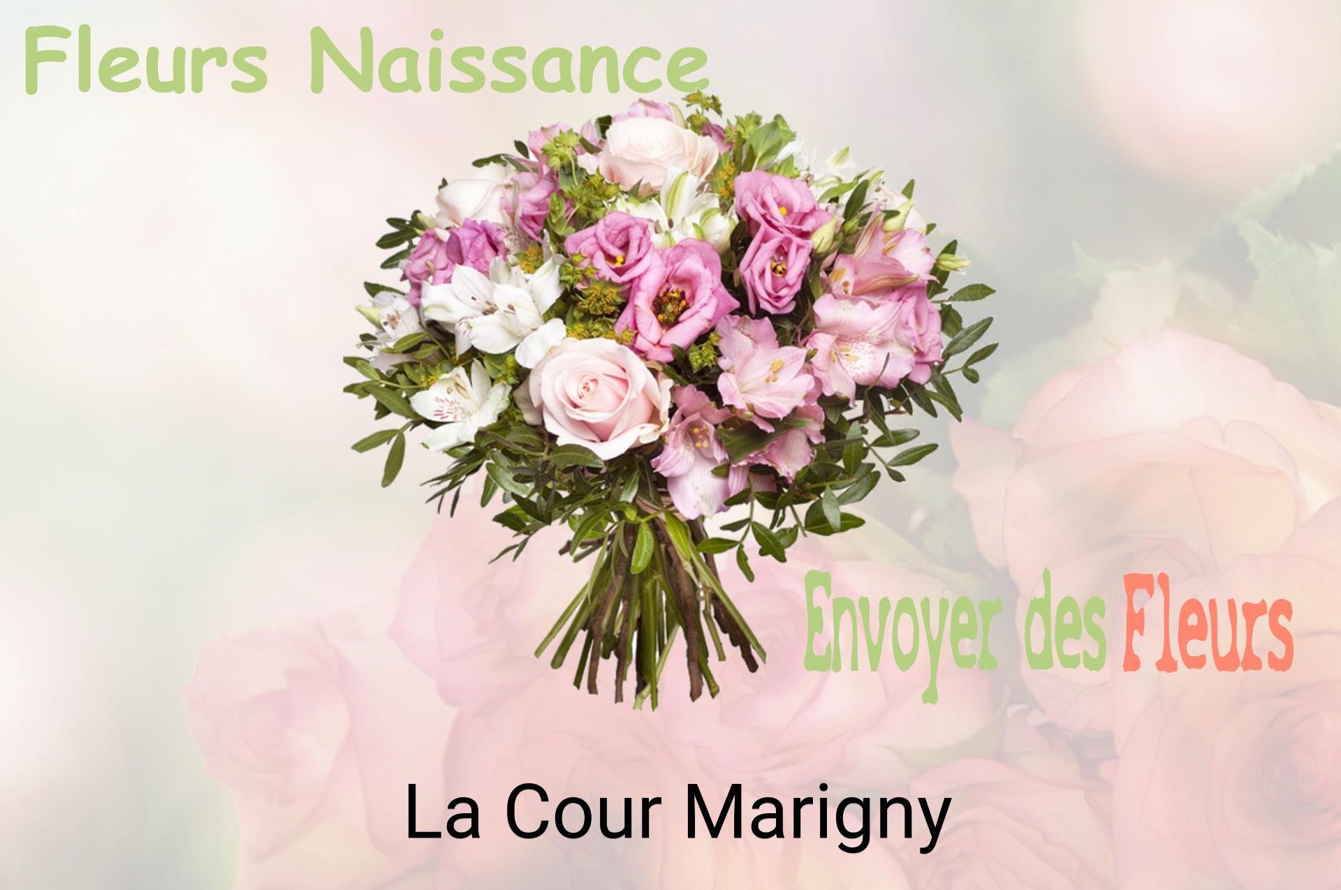 Bouquet de fleurs de naissance livré à La Cour-Marigny